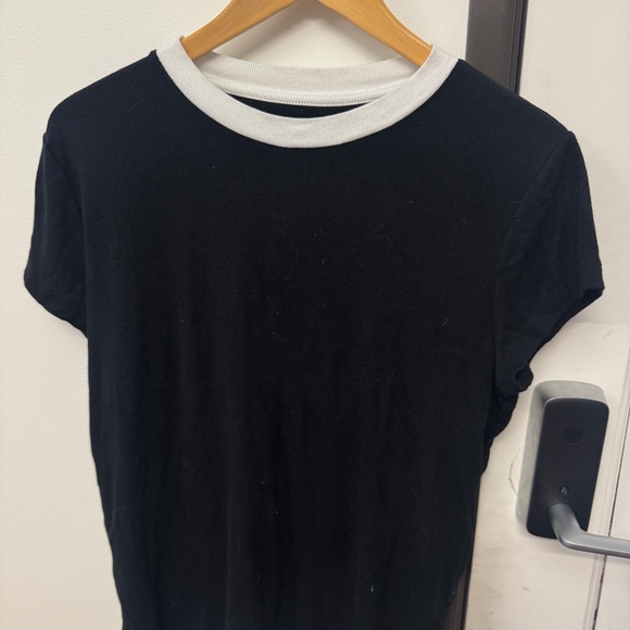 A New Day - Black Shirt with White Collar - Size Large - Picture 1 of 3